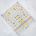 3D Nail Art Stickers  Translucence Moon/Star/Cloud Ultra-thin Nail Decals 3d Self-Adhesive White Cloud Moon Star Kawaii Sliders