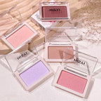Smart, clear, monochrome blush matte, natural whitening, brightening cheeks, purple nude makeup, fine flash rouge