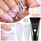 PUENTE 5ml Metallic Painting Liner Gel Polish Bright Mirror Effect Semi-Permanent UV Nail Varnish For Stunning French Nail Art