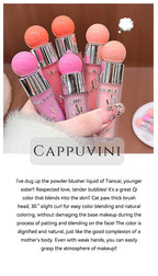Clear and water-like blush liquid, a Korean-style sweet girl's energetic blush for daily whitening, naturally breathable