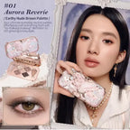 Flower Knows Makeup Butterfly Cloud Collar Collection Embossed 6 Color Eyeshadow Palette Long Lasting Waterproof Gliter For Eyes
