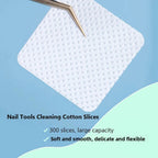 300Pcs Lint-Free Eyelash Glue Remover Cotton Wipes Cleaning Cotton Pads for Personal & Professional Makeup Tools