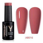 YOKEFELLOW 10ml Jelly Nude Gel Nail Polish High Quality Translucent Pink Nail Gel Varnish Soak Off UV Gel Polish Long Lasting
