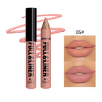 Matte Lip Liner, Lipstick, Wooden Pen Can Be Cut, Lip Liner Lasts for A Long Time,Does Not Stick To The Cup,Does Not Fade