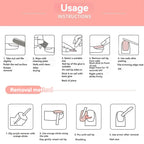 Caramel Gradient Wear Nail Piece Winter High Sense Of Pure Desire Ice Transparent Color Wear Nail Blush Removable False Nails