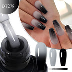 MEET ACROSS 7ml Thermal Gel Nail Polish Ultra-thin 3 Layers Temperature Changing Soak Off Nail Art Gel Varnish For Manicure