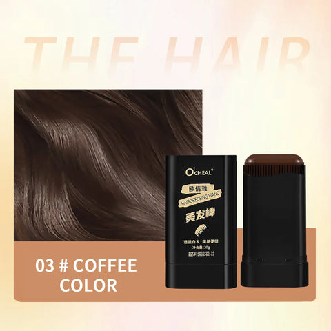 Ocheal 3-Color Quick Touch-Up Hair Stick Beard Color Stick Portable Temporary Quick Coverage Hair Pen Instant Dye Stick Comb
