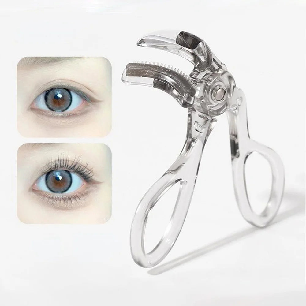 1pc Eyelash Curler with Comb Wide Clip Eyelashes Curler Portable Shaping and Lasting Curling Eyelash Clip Tools Natural Curl