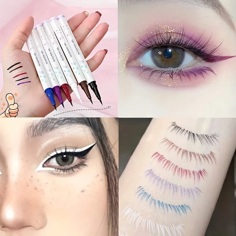 Red Matte Eyeliner Pencil Long Lasting Eye Makeup Liquid Eyeliner Waterproof Eyeliner Pen Eye Cosmetics Makeup Tools