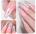BORN PRETTY 5ml Metallic Painting Gel Polish Strong Silver Effection Nail Art Soak Off Gel Nail Polish Silver Mirror Gel