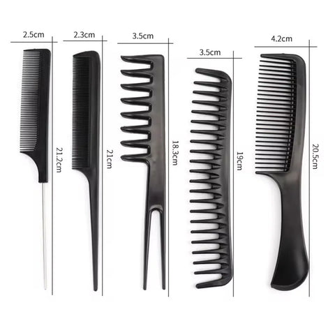 10PCS Professional Comb Multifunctional Comb Anti-static Hair Care and Hairdressing Tool Set Styling Salon Tool Accessories