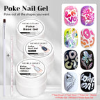 NICOLE DIARY White Non Stick Hand Extension Gel Nail Polish For 3D Shaping Carving Flower DIY Nail Art Extension Acrylic