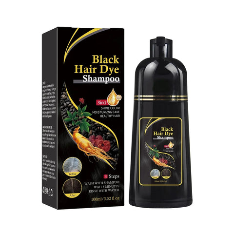 Nova Hair Dyeing 3-in-1 Hair Care Shampoo Natural Fast White Hair Dyed Black Hair Dye Lasting Convenience Men Women Hair Care