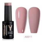 YOKEFELLOW 10ml Jelly Nude Gel Nail Polish High Quality Translucent Pink Nail Gel Varnish Soak Off UV Gel Polish Long Lasting