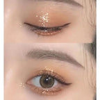 New Nine-color Eyeshadow Palette Butter Orange Brown Pearly Matte Glitter Eyeshadow Shiny Eye Shadow Long-lasting Eye Make Up