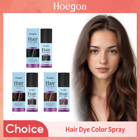 Temporary Hair Coloring Spray One-Time Hair Color Covering White Gray Hair Hairline Dye Lasting Coloring Black Hair Dye Spray
