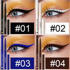 Waterproof Matte Blue Eyeliner Gel Pencil Ultra-fine Smooth Quick Dry Non-Smudge Easy Wear Black Brown White Eyeliner Pen Makeup