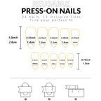ARTAUG 96PCS Pressed French Almond False Nails With 3d Bow Pearl And Flower Designs, Reusable Acrylic False Nails