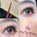 Matte Brighten Lying silkworm Eyeliner Gel Pen Waterproof Quick Drying Pink Brown Ultra fine Eye Shadow Pen Not-Smudge Makeup