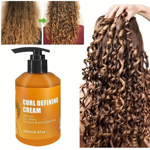 GZE CURL DEFINING CREAM with Argan Oil for Wavy and Curly Hair Hair Moisturizer and Deep Conditioning for Shine and Bounce
