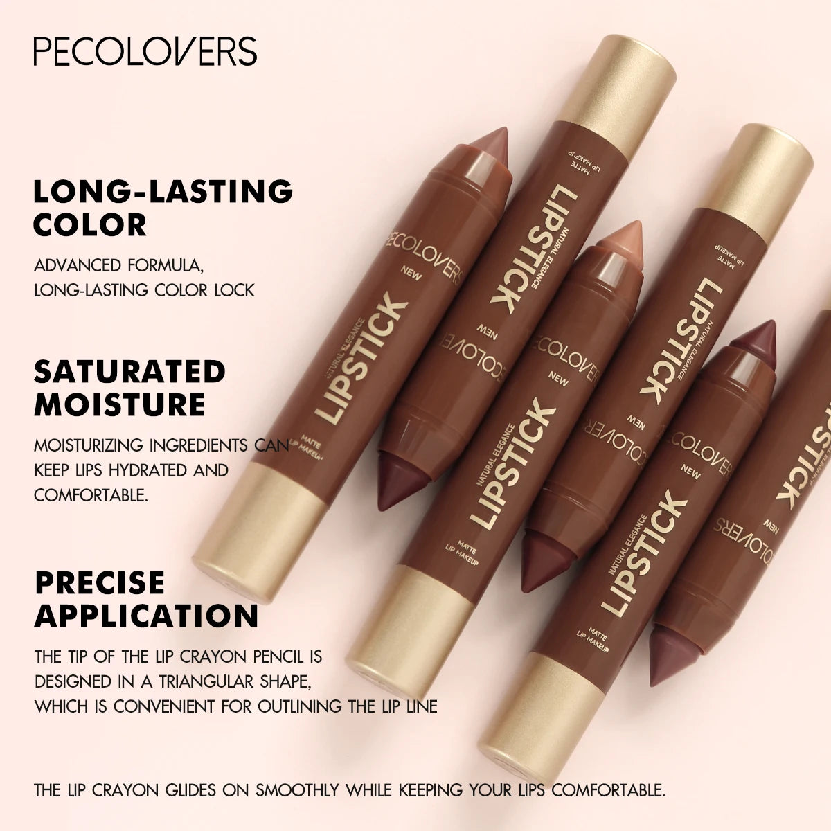 Fine Tip Lip Liner Pen Soft Mist Matte Lip Crayon Sexy Brown Red Lipstick Pencil Lip Contouring Lipliner Outline Tint Cosmetic