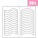 1PCS White French Manicure Strip Nails Sticker Stencil Guide French Nail Art Decals Form Fringe DIY Line Tips Decoration Tools
