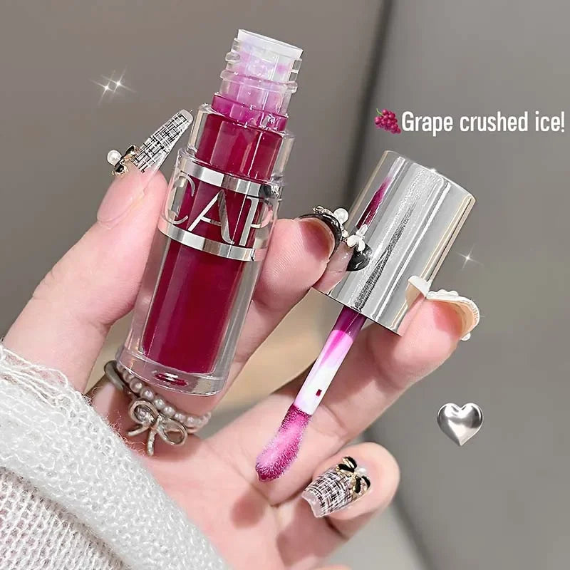 CAPPUVINI Transparent and Moisturizing Lip Gloss, Hydrating Glass Lip Dry Lip Mirror Lipstick Makeup