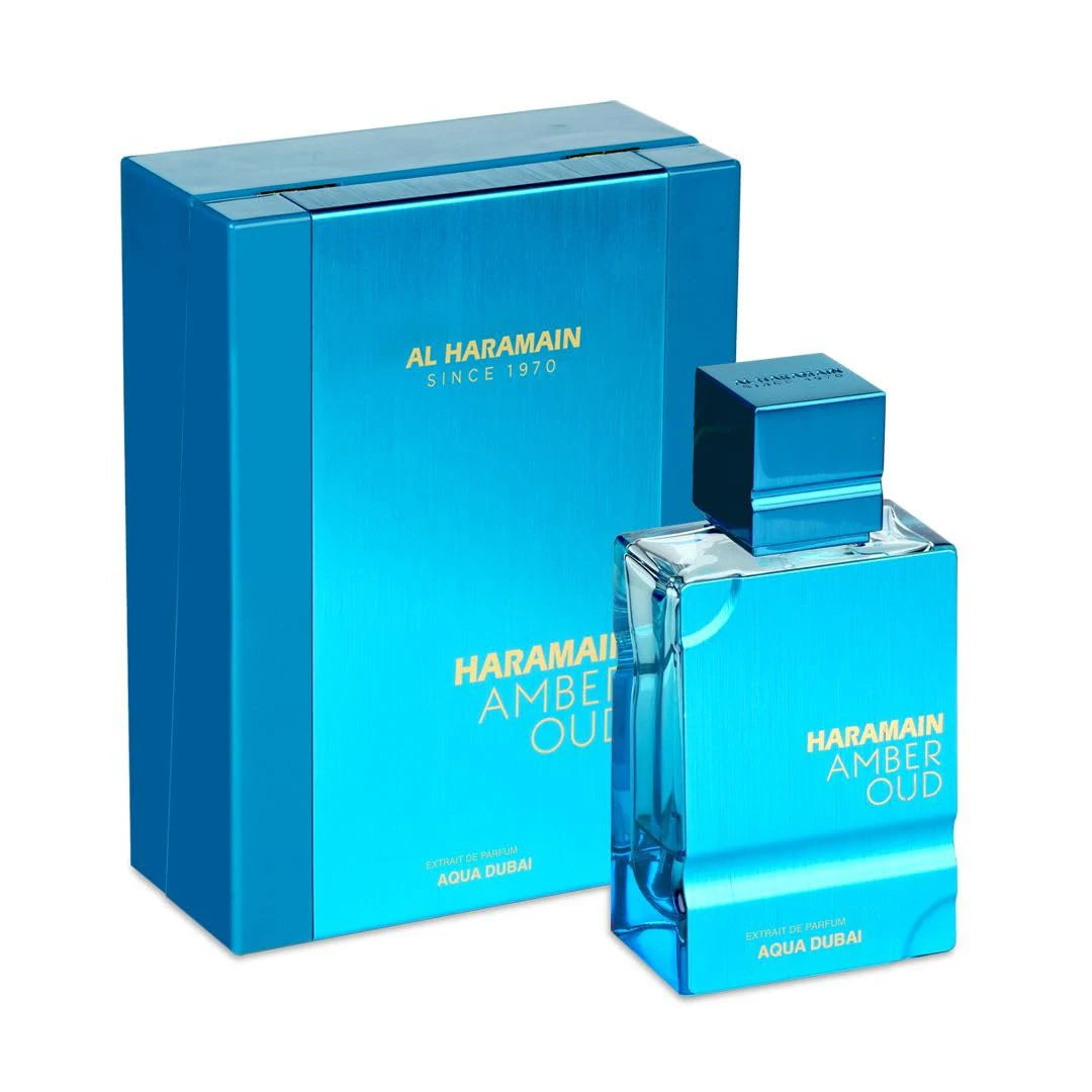 Al Haramain Amber Oud Aqua Dubai Eau de Cologne | Unisex, Long-Lasting | 2.0 oz