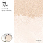 JOOCYEE Skin-melting Pressed Powder SILKY SOFT POWDER FOUNDATION Silver Bow Limited Edition Long-lasting Natural Makeup