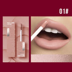 MLSMILE 6 Color Non-stick cup Velvet Satin Gloss Lip glaze Mist Liquid matte lipstick Waterproof long-lasting color liquid