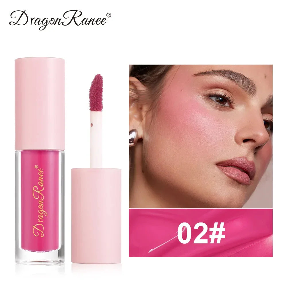 1/3Pc Mini Matte Liquid Blush 8Color Velvet Blusher Orange Peach Face Rouge Lasting Beauty Natural Cheek Tint Cream Blush Makeup