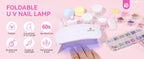 SAVILAND Full Acrylic Nail Kit With UV Nail Lamp Electric Nail Drill Machine Powder Gel Nail Polish Tools For Manicure Nail Art