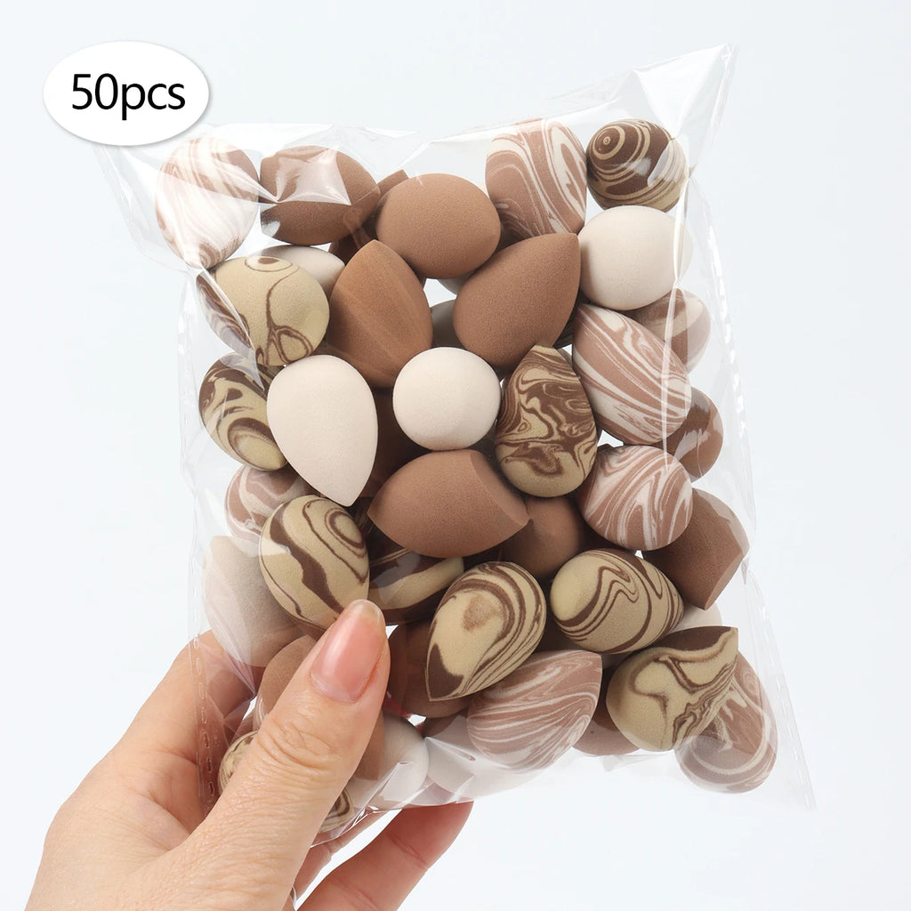 10/20/30/50/100Pcs Mini Makeup Sponges, Expand When Exposed to Water, Can Be Used Both Wet and Dry, Suitable for All Skin Types