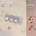 MIANEL 12ML 1-12pcs Jiannan Bistro Cat Eye Gel Nail Polish Blue Nails White Nails Pink Nails Nail Art Use Nail Supplies
