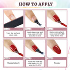 36 pcs Gel Nail Polish Set-32 Colors Gel Polish Kit Base Coat Glossy Matte And Glitter Top Coat Nail Polish Set
