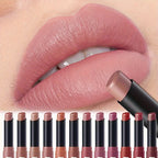 Highly Pigmented Long-Lasting Matte Lipstick Crayon - Available In Berry, Coral, Pink, And Red Shades
