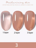 10ml 1-8pcs Milky White Quick Extension Gel Nail Polish Nude Construct Hard Semi Permanent Acrylic Extension Nail Art Varnish
