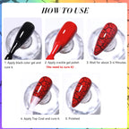 LILYCUTE 7ml Neon Crackle Gel Nail Polish Summer Fluorescent Quick Drying Semi Permanent UV Gel Nail Art Varnish DIY Manicure