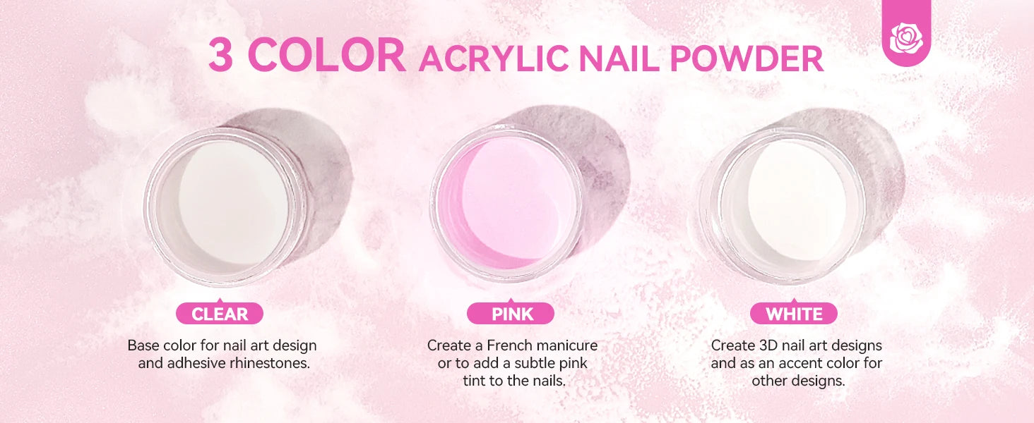 SAVILAND Full Acrylic Nail Kit With UV Nail Lamp Electric Nail Drill Machine Powder Gel Nail Polish Tools For Manicure Nail Art