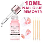 Nail Glue Remover for Press on Nails, 50ML Nail Glue Remover for UV Nail Glue, Non acetone Gentle Glue Off for False Nails Glue