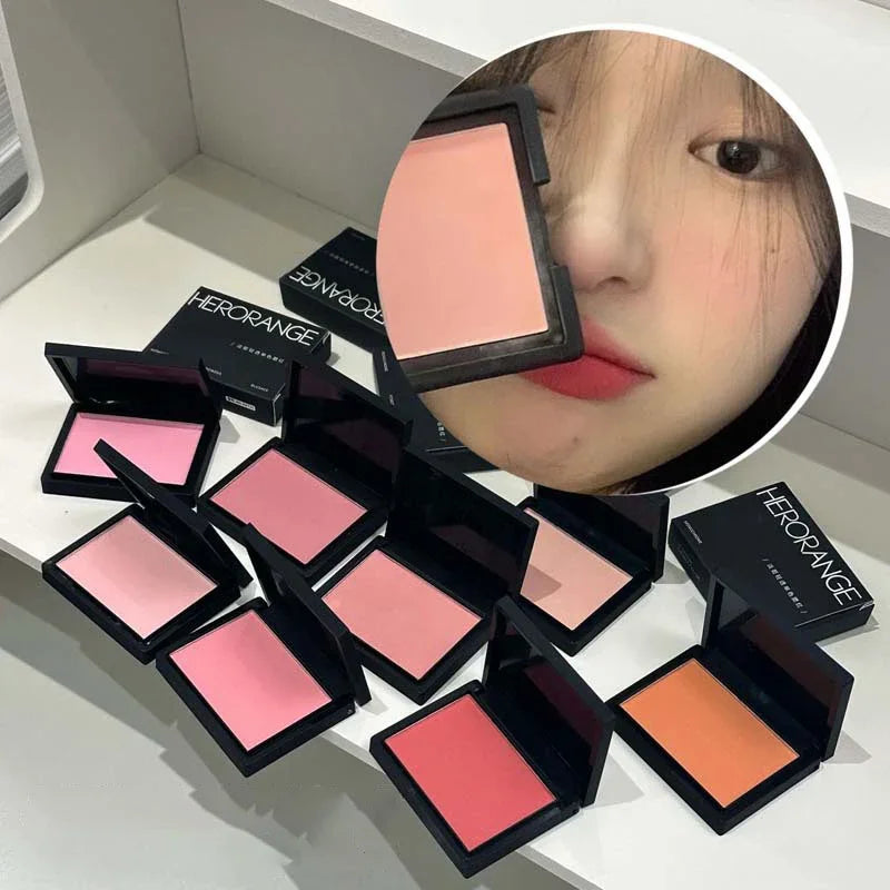 Professional Makeup Powder Blush Nude Pink Blusher Makeup Blush Palette Cheek Color Cosmetics Palette Powder Pink Cream Face