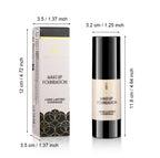 MLSMILE 6 color Powder Foundation long-Lasting Waterproof, Moisturing Sweat resistant and easy to open Oil-control concealer