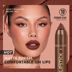 Velvet Lipstick Pencil Matte Long-lasting Lip Glaze Plump Non-stick Cup Lipstick Natural Outline Lips Lipliner Makeup
