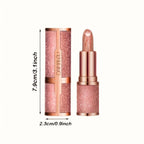 Rose smoke powder, bright starry sky, glossy velvet texture, durable, make your lips shiny, waterproof, anti-fouling.