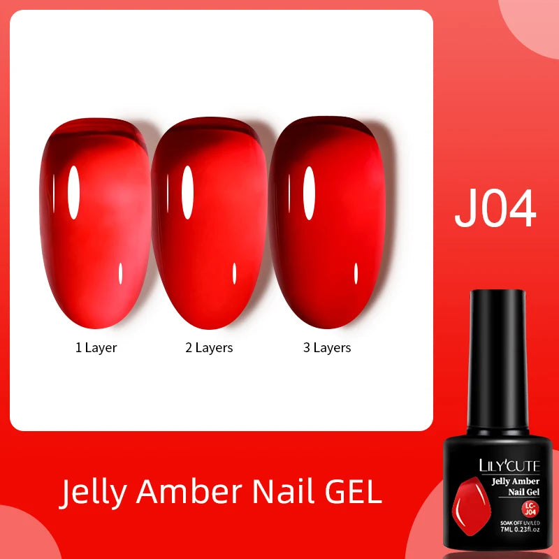 LILYCUTE 7ml Metallic Gel Nail Polish Red Chrome Effect Soak Off UV Gel Varnish Semi Permanent Nail Art Manicure Base Top Coat
