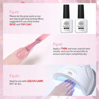 BORN PRETTY 250g Light Pink Jelly Gel Nail Polish Nude Milky White Peach Translucent Color UV LED Soak Off Nail Salon Varnish
