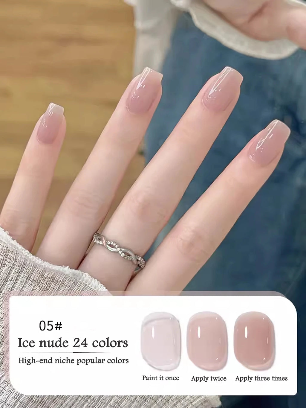 10ML 1-24PCS Milk White Jelly Gel Nail Polish Nail Art 2025 New Popular Nail Supplies UV LED Light Nails Autumn Nails