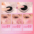QIBEST Black Blush Balm Lipstick Moisturizing Color Change Ph Rouge Blusher Cream Natural Nude Lip Cheek Eyes Makeup Tools