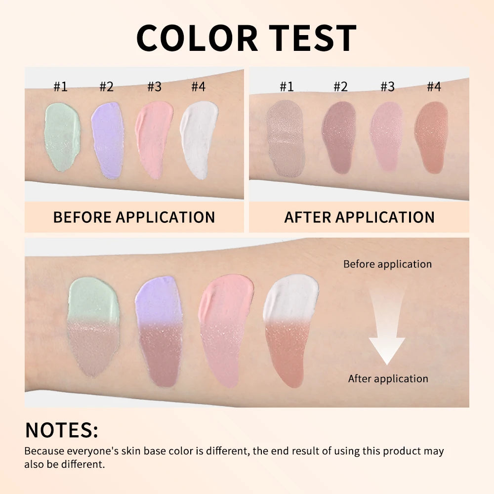 Lakerain Magic Color Changing Foundation Liquid Long Lasting Hydrating lightweight Base Makeup High Coverage Effective Concealer