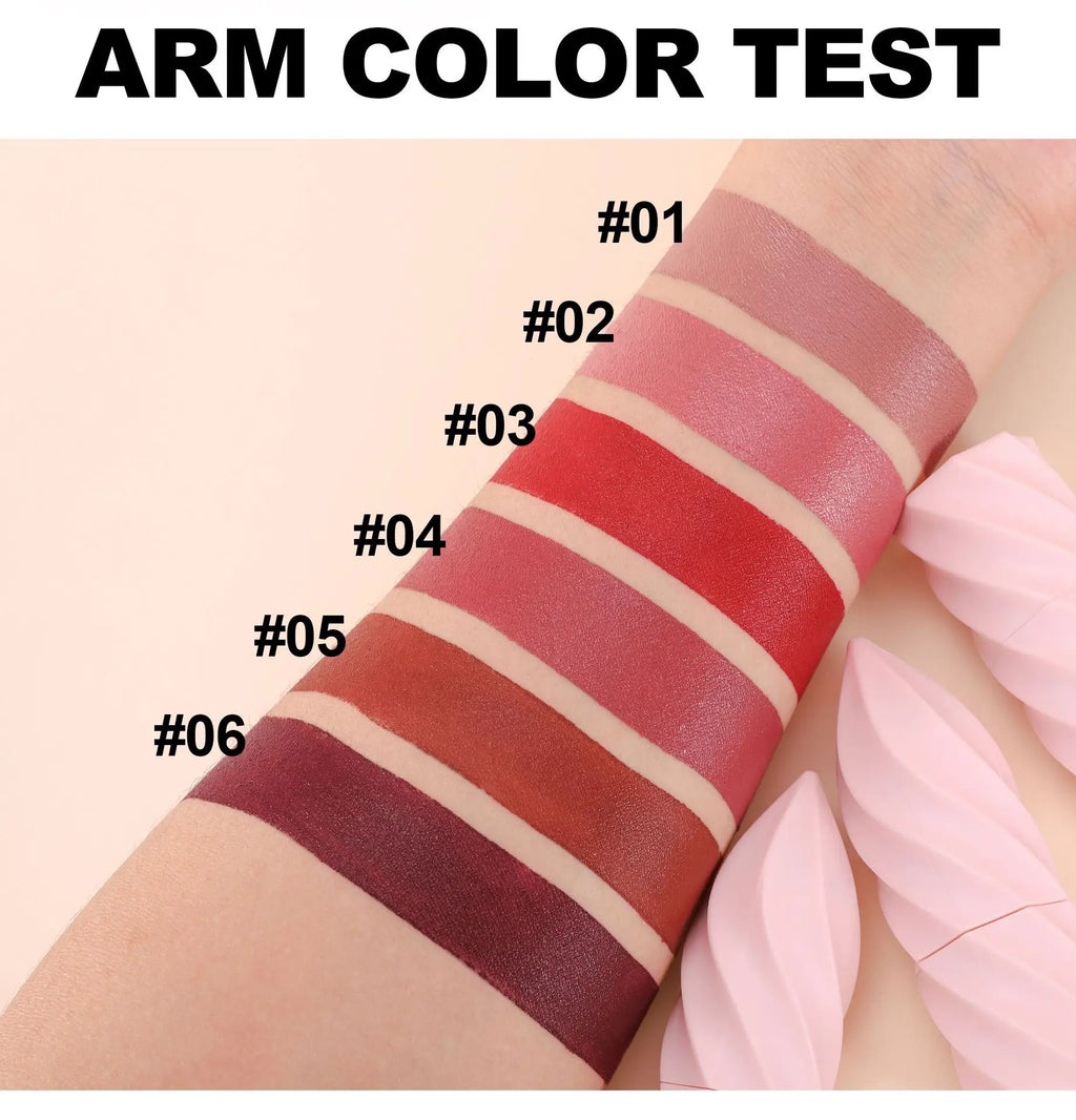 Matte Velvet Lipstick Ice Cream Long Lasting Waterproof Nourishing Moisturizing Highly Pigmented Satin Lip Gloss Non Stick Cup